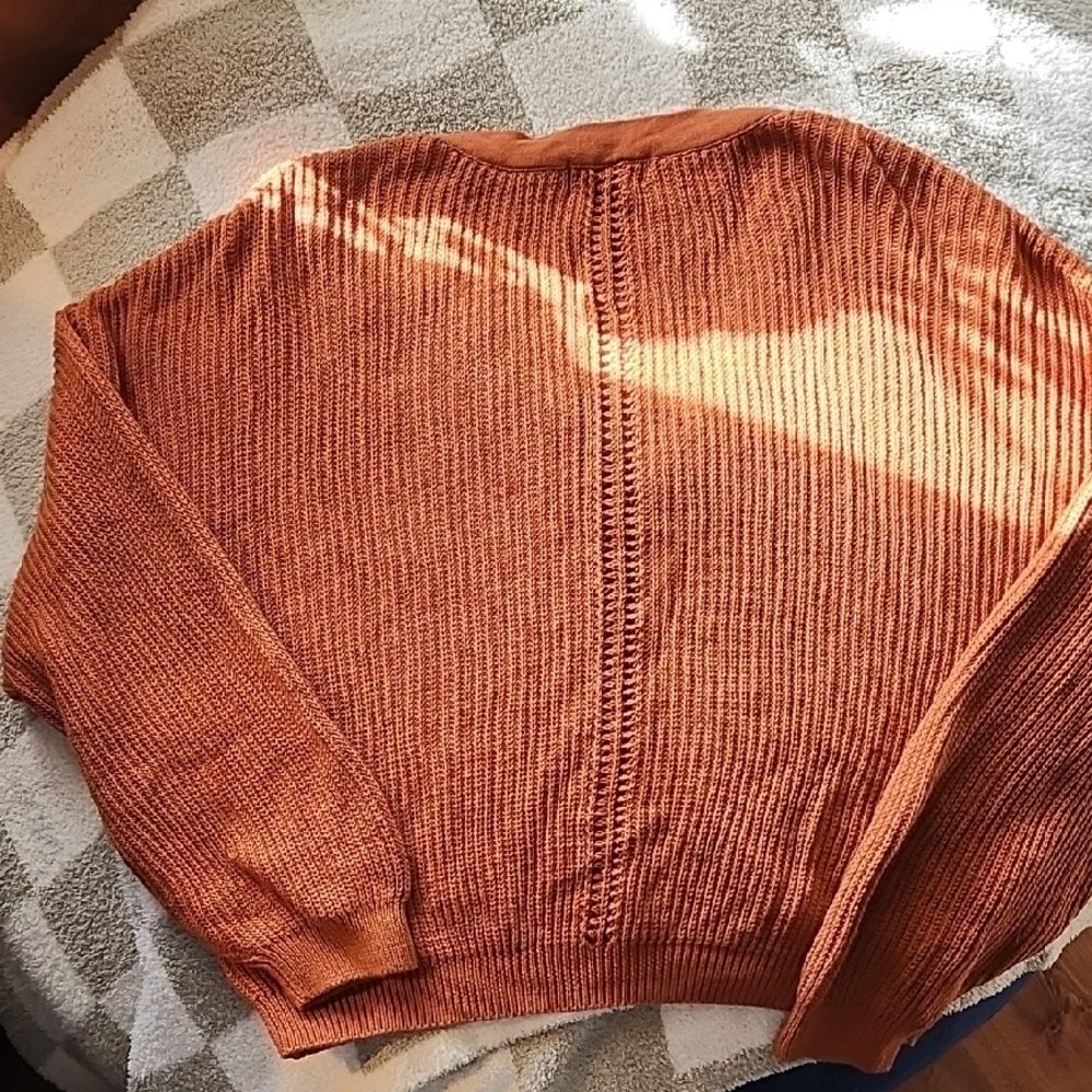 Able Marlene Gingerbread Button-Up Cardigan, Size XL - Picture 3 of 5